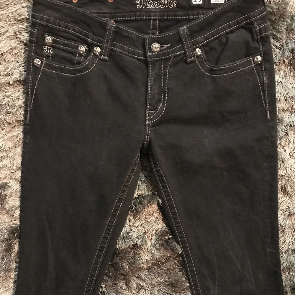 Miss Me Dark Jeans/ Straight Leg